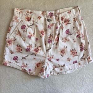 NWT AE Floral‎ High Rise Mom Shorts